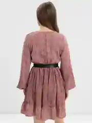 Пудровый женское платье, повседневное