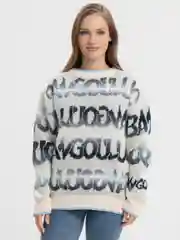 Oversized свитер Words Blue, женский