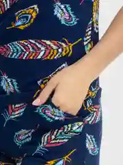 Индиго пижама для дома, женский домашний комплект: футболка и шорты