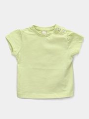 Футболка однотонная, с коротким рукавом, для девочки, с 74-92, Via Girls