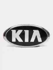Серебряный логотип, эмблема автомобиля KIA старого образца
