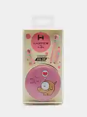 Розовый проводные детские наушники Harper HK-39, со встроенным микрофоном