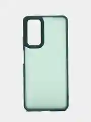Зеленый чехол матовый для Redmi Note 11 Pro 4G / Note 12 Pro 4G полупрозрачный, с глянцевой рамкой