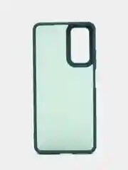 Зеленый чехол матовый для Redmi Note 11 Pro 4G / Note 12 Pro 4G полупрозрачный, с глянцевой рамкой