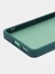 Зеленый чехол матовый для Redmi Note 11 Pro 4G / Note 12 Pro 4G полупрозрачный, с глянцевой рамкой