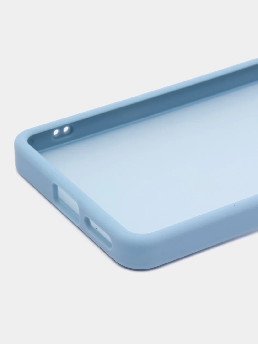 Небесно-голубой чехол матовый для Redmi Note 11 Pro 4G / Note 12 Pro 4G полупрозрачный, с глянцевой рамкой