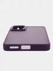Небесно-голубой чехол матовый для Redmi Note 11 Pro 4G / Note 12 Pro 4G полупрозрачный, с глянцевой рамкой