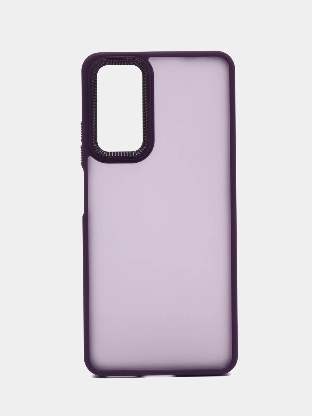 Пурпурный чехол матовый для Redmi Note 11 Pro 4G / Note 12 Pro 4G полупрозрачный, с глянцевой рамкой