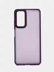 Пурпурный чехол матовый для Redmi Note 11 Pro 4G / Note 12 Pro 4G полупрозрачный, с глянцевой рамкой