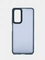 Темно-синий чехол матовый для Redmi Note 11 Pro 4G / Note 12 Pro 4G полупрозрачный, с глянцевой рамкой