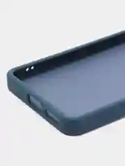 Темно-синий чехол матовый для Redmi Note 11 Pro 4G / Note 12 Pro 4G полупрозрачный, с глянцевой рамкой