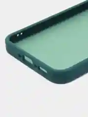 Зеленый чехол матовый для Samsung Galaxy A34, пластиковый, полупрозрачный, с глянцевой рамкой