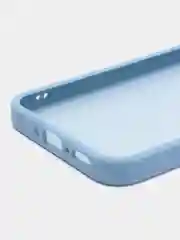 Небесно-голубой чехол матовый для Samsung Galaxy A34, пластиковый, полупрозрачный, с глянцевой рамкой