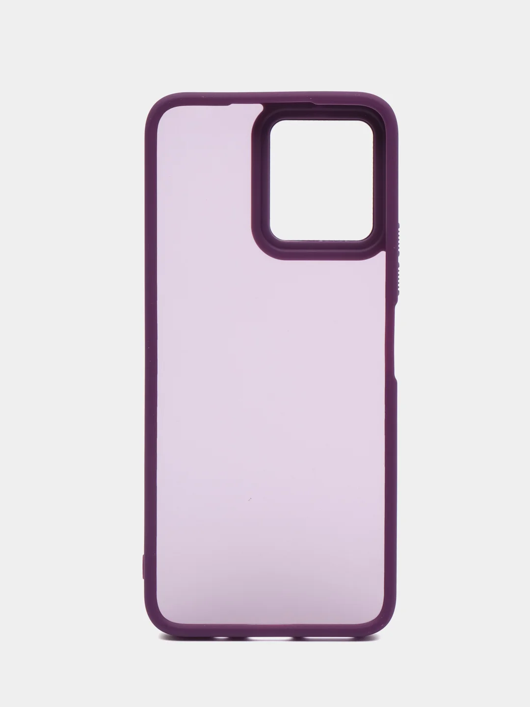 Пурпурный чехол матовый для Xiaomi Redmi 12, пластиковый, полупрозрачный, с глянцевой рамкой