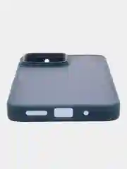 Пурпурный чехол матовый для Xiaomi Redmi 12, пластиковый, полупрозрачный, с глянцевой рамкой