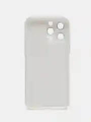 Белый чехол силиконовый для iPhone 12, 13, 13 Pro, 14, 14 Pro Max, защита линз камеры