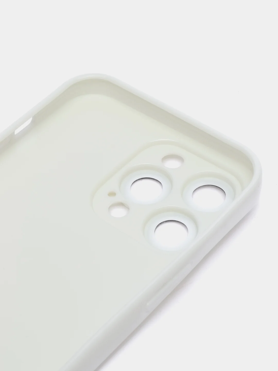 Белый чехол силиконовый для iPhone 12, 13, 13 Pro, 14, 14 Pro Max, защита линз камеры