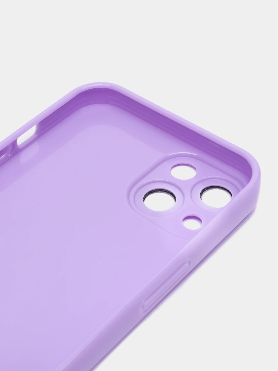 Лавандовый чехол силиконовый для iPhone 12, 13, 13 Pro, 14, 14 Pro Max, защита линз камеры