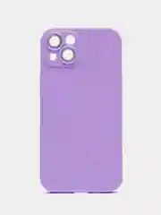 Лавандовый чехол силиконовый для iPhone 12, 13, 13 Pro, 14, 14 Pro Max, защита линз камеры