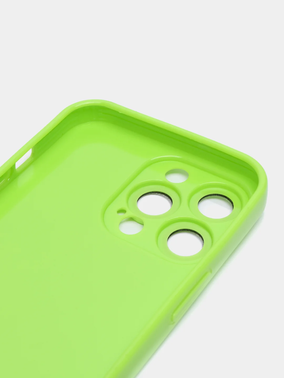 Салатовый чехол силиконовый для iPhone 12, 13, 13 Pro, 14, 14 Pro Max, защита линз камеры
