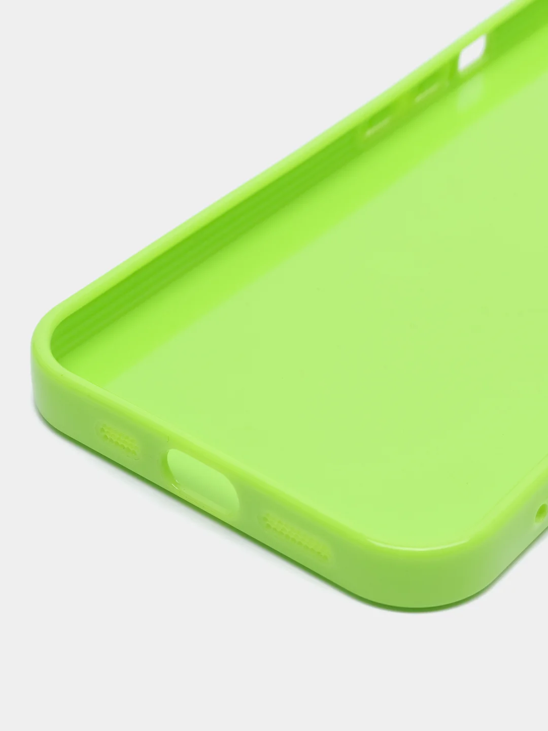 Салатовый чехол силиконовый для iPhone 12, 13, 13 Pro, 14, 14 Pro Max, защита линз камеры