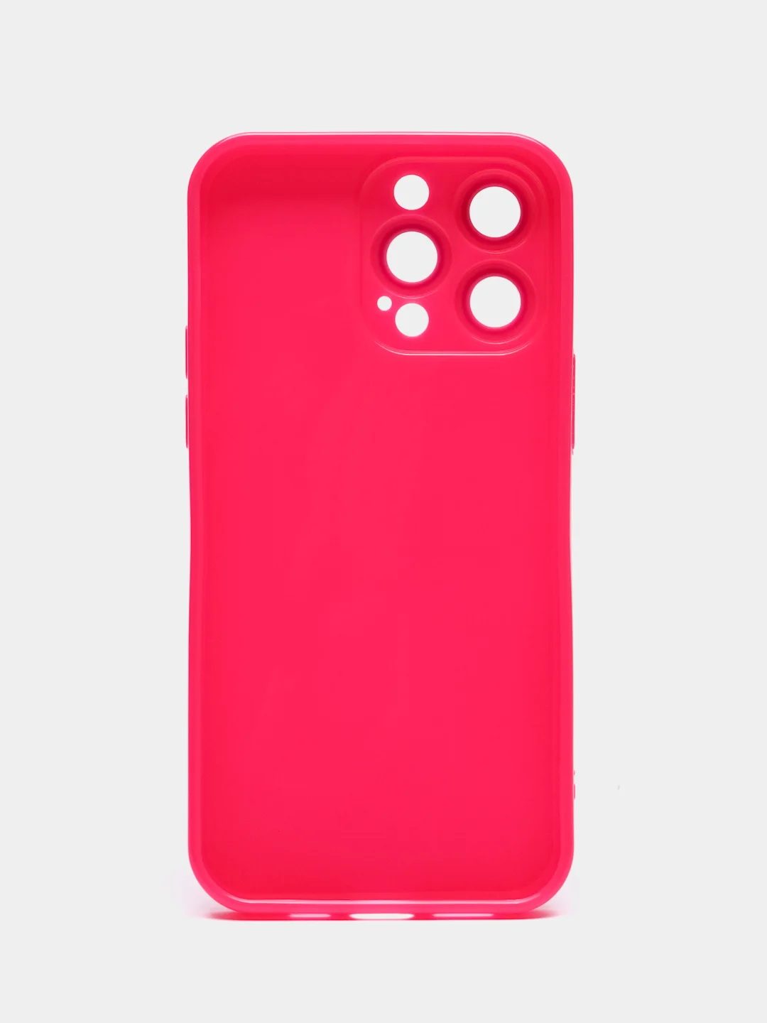 Фуксия чехол силиконовый для iPhone 12, 13, 13 Pro, 14, 14 Pro Max, защита линз камеры