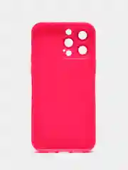 Фуксия чехол силиконовый для iPhone 12, 13, 13 Pro, 14, 14 Pro Max, защита линз камеры