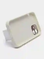 Белый чехол с магнитной подставкой-держателем на iPhone 12/Pro/Max, 13/Pro/Max, 14/Pro/Max/Plus