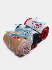 Подарочный набор Новогодние носки УТЕПЛЕННЫЕ в подарочной упаковке 3 пары