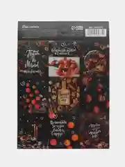 Белый наклейки новогодние набор 3 шт/ 2шт стикеры новогодние