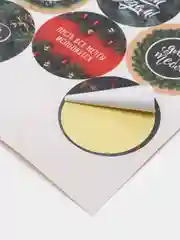 Голубой наклейки новогодние набор 3 шт/ 2шт стикеры новогодние