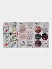 Золотой наклейки новогодние набор 3 шт/ 2шт стикеры новогодние