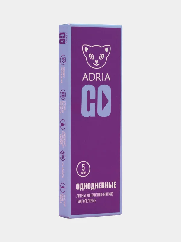 Контактные линзы Adria GO, 5 линз, 8,6/ 14,2/ от -1,00 до -12,00
