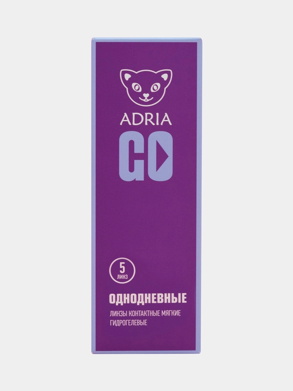 Контактные линзы Adria GO, 5 линз, 8,6/ 14,2/ от -1,00 до -12,00
