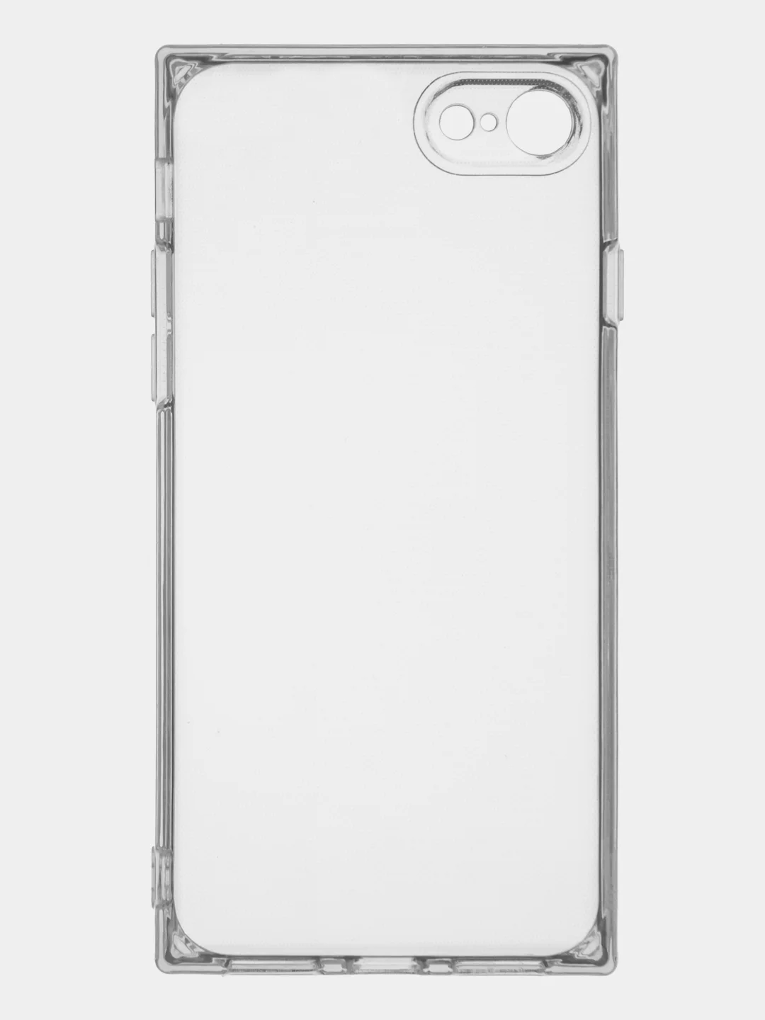 Прозрачный чехол ICE для Apple iPhone 7/ 8/ SE 2020 силиконовый КАРТОФАН прозрачный лед прямоугольный