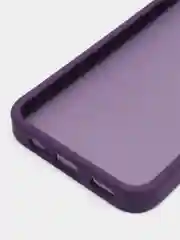 Пурпурный чехол матовый для Samsung Galaxy A14, пластиковый, полупрозрачный, с глянцевой рамкой
