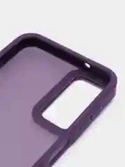 Пурпурный чехол матовый для Samsung Galaxy A14, пластиковый, полупрозрачный, с глянцевой рамкой