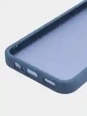 Темно-синий чехол матовый для Samsung Galaxy A14, пластиковый, полупрозрачный, с глянцевой рамкой
