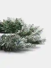 Белый венок еловый новогодний на дверь, рождественский венок, елка