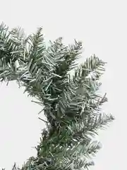 Белый венок еловый новогодний на дверь, рождественский венок, елка