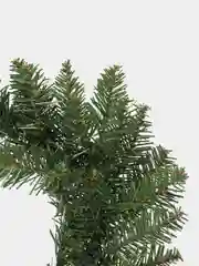 Белый венок еловый новогодний на дверь, рождественский венок, елка