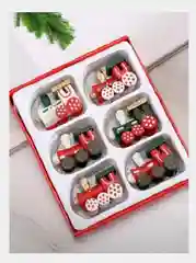 Новогодние игрушки, деревянный набор, подвесное украшение для рождественской елки