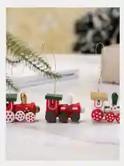 Новогодние игрушки, деревянный набор, подвесное украшение для рождественской елки