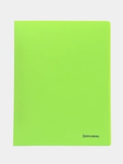 Папка с металлическим скоросшивателем и внутренним карманом BRAUBERG "Neon"