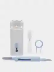 Синий ручка-щетка для чистки ноутбука, телефона, клавиатуры, наушников AirPods, из микрофибры