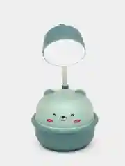 Настольная лампа "Мишка" LED 3Вт USB, голубой, 8,6 х 8,6 х 20,5 см