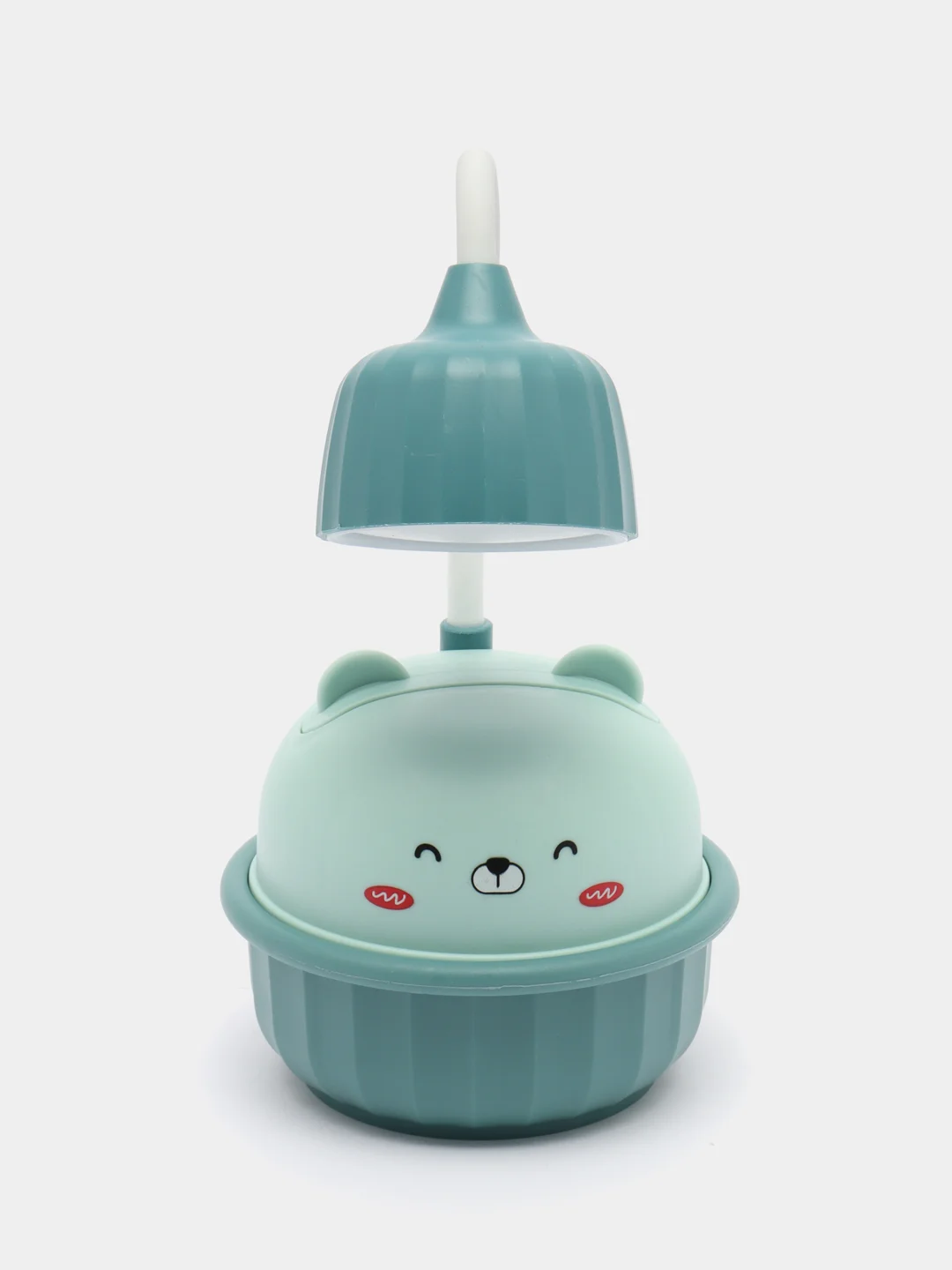 Настольная лампа "Мишка" LED 3Вт USB, голубой, 8,6 х 8,6 х 20,5 см
