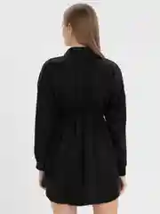 Черный платье на резинке, оверсайз