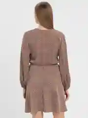 Коричневый платье женское, повседневное