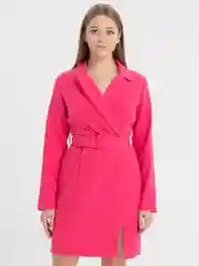Розовый платье-жакет женское